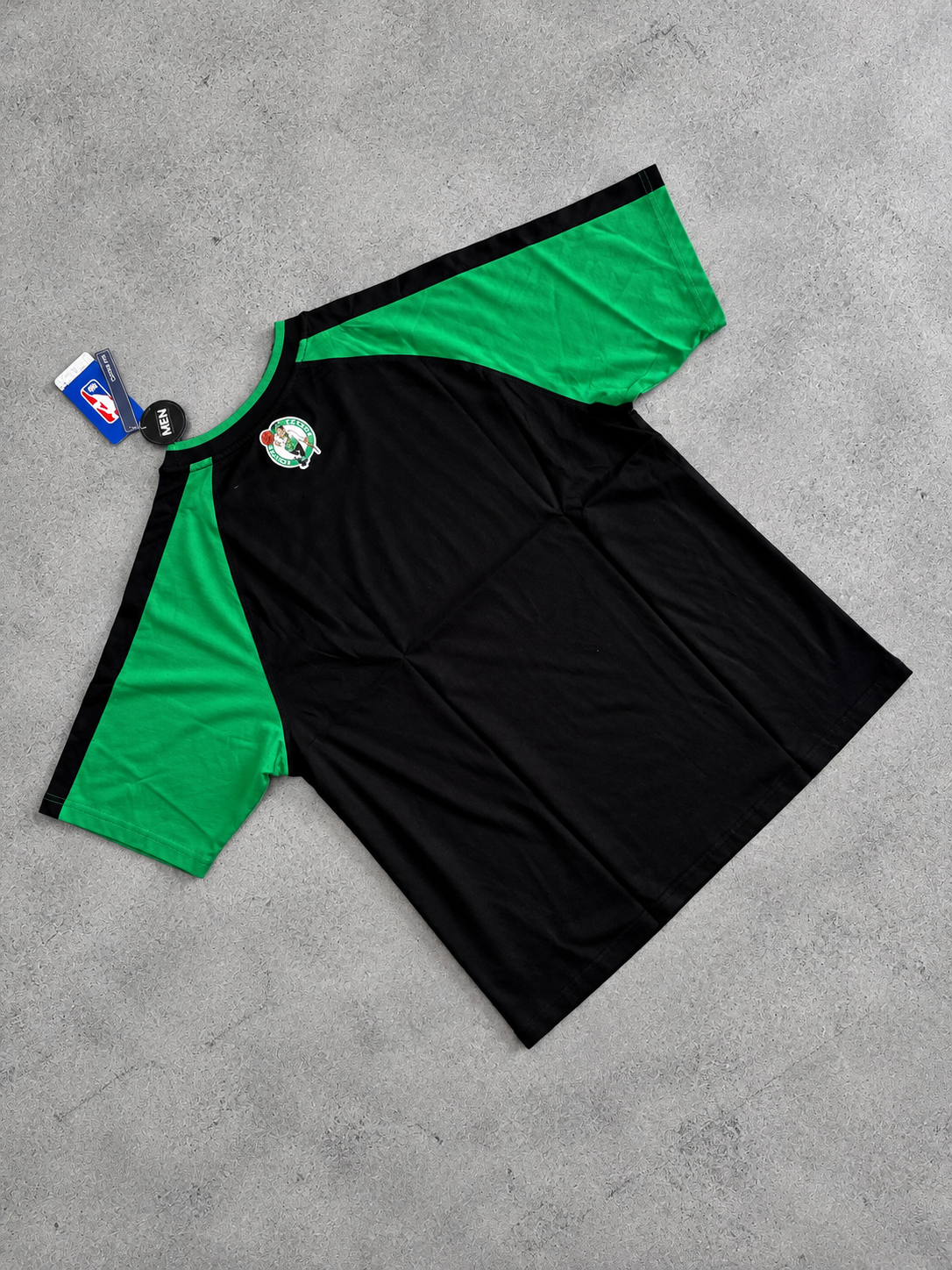 CAMISETA MANGA CORTA DE HOMBRE NBA SANDWICH MESH PLACEMENT LOOSE FIT CELTICS