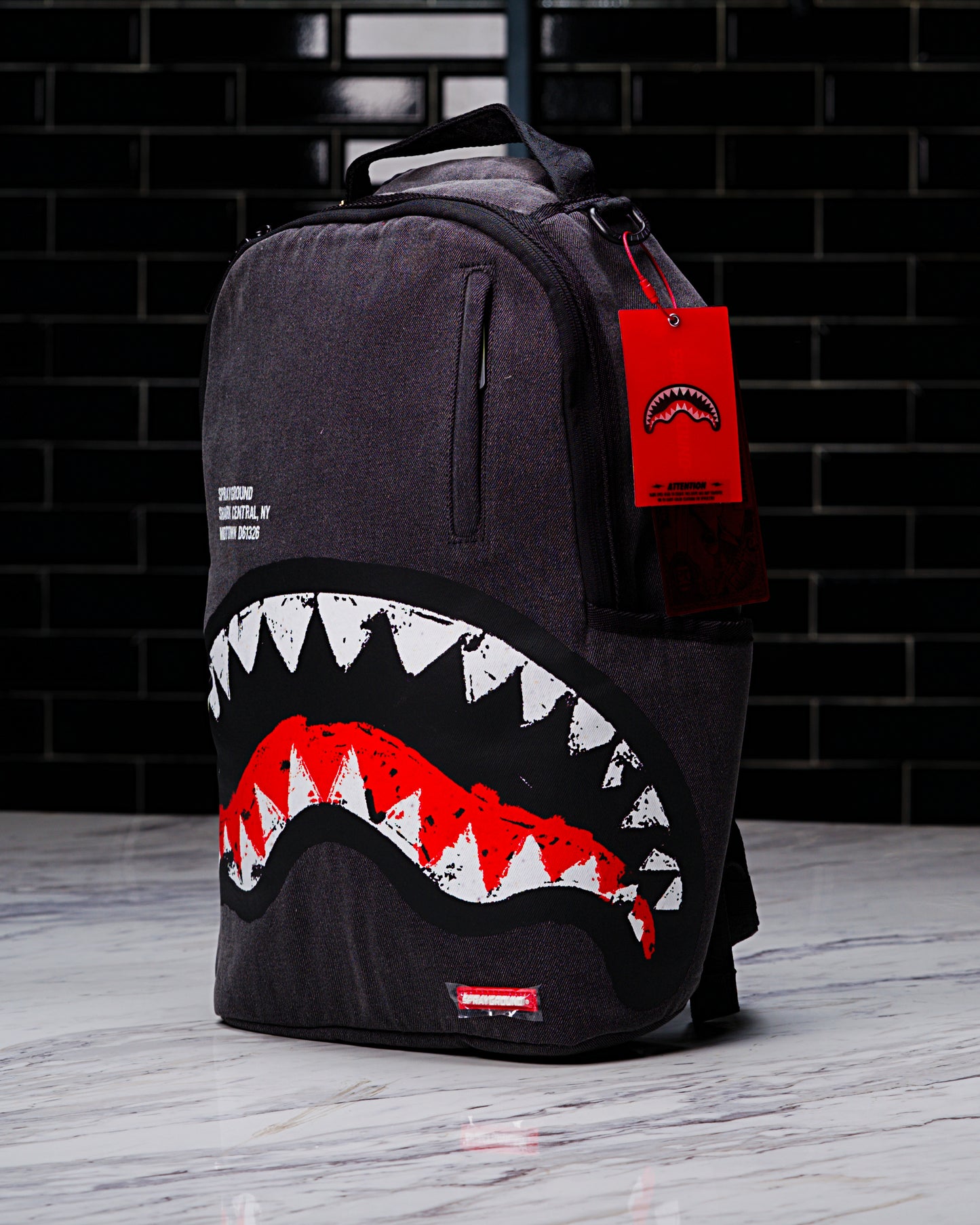 MOCHILA Sprayground Unisex Shark Central Denim Backpack