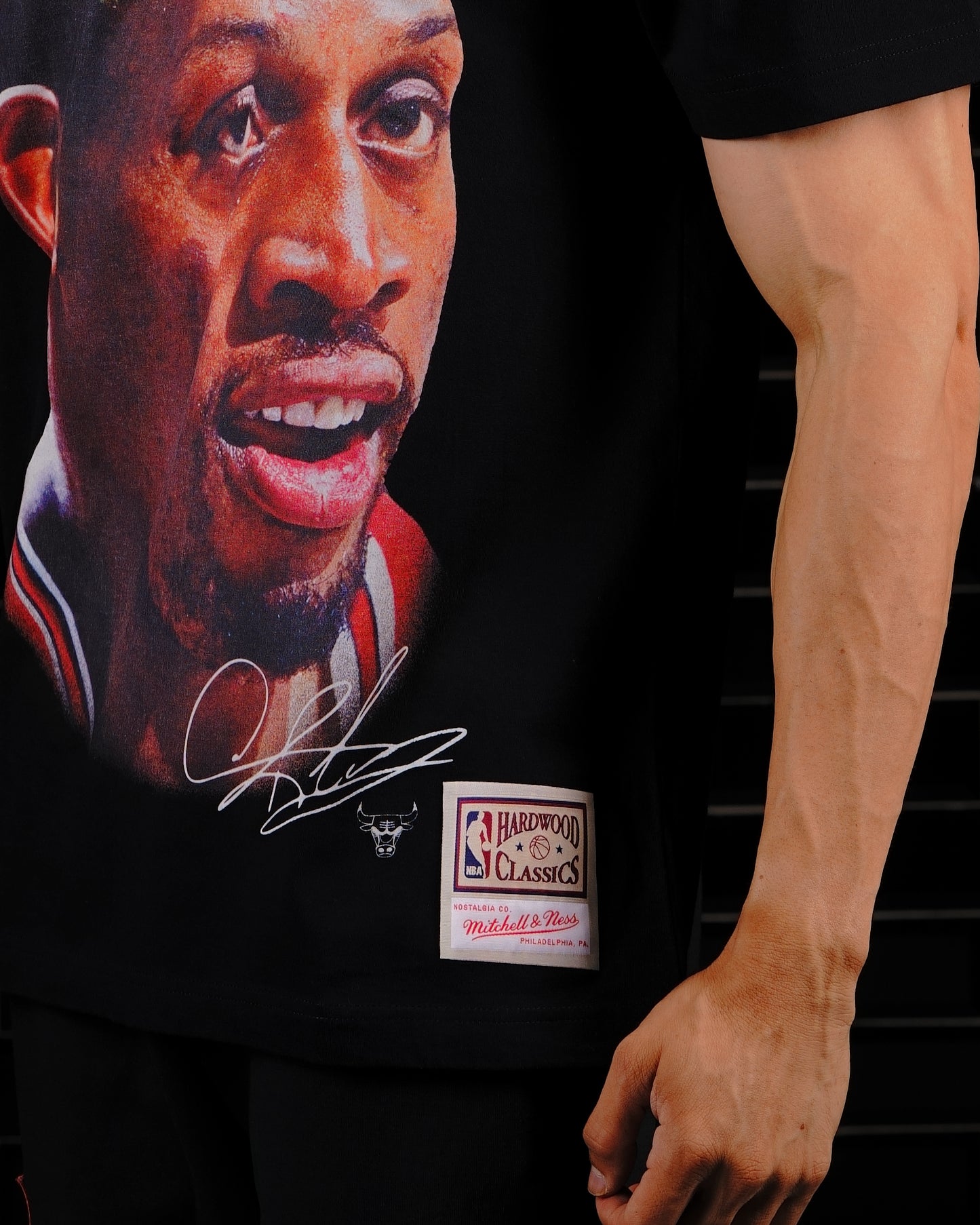 CAMISETA NBA MITCHELL & NESS CHICAGO BULLS DENNIS RODMAN BIG FACE