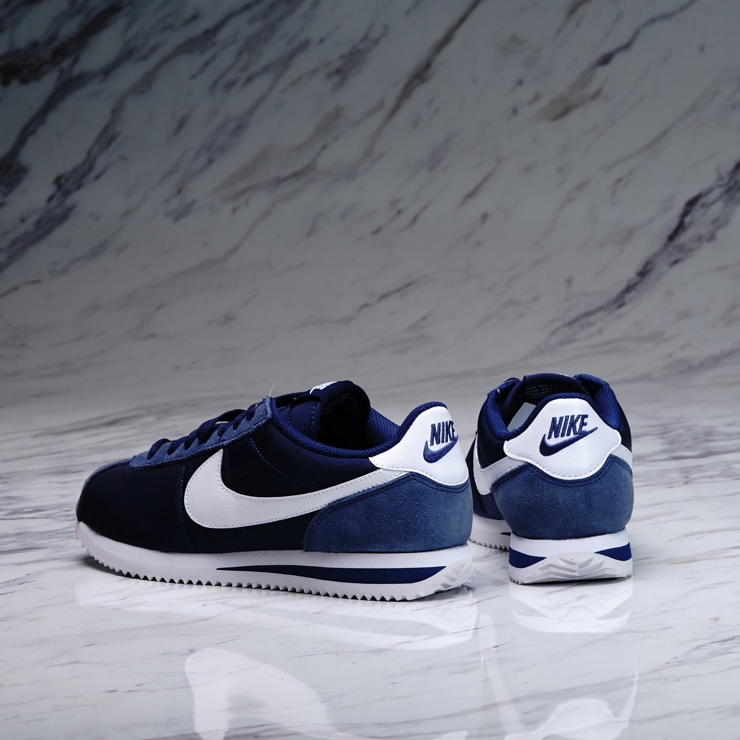 W NIKE CORTEZ TXT/MIDNIGHT NAVY/WHITE