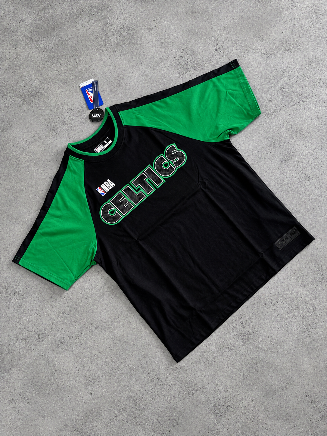 CAMISETA MANGA CORTA DE HOMBRE NBA SANDWICH MESH PLACEMENT LOOSE FIT CELTICS