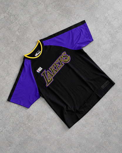 CAMISETA MANGA CORTA DE HOMBRE NBA SANDWICH MESH PLACEMENT LOOSE FIT LAKERS