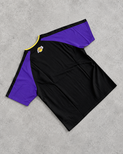 CAMISETA MANGA CORTA DE HOMBRE NBA SANDWICH MESH PLACEMENT LOOSE FIT LAKERS