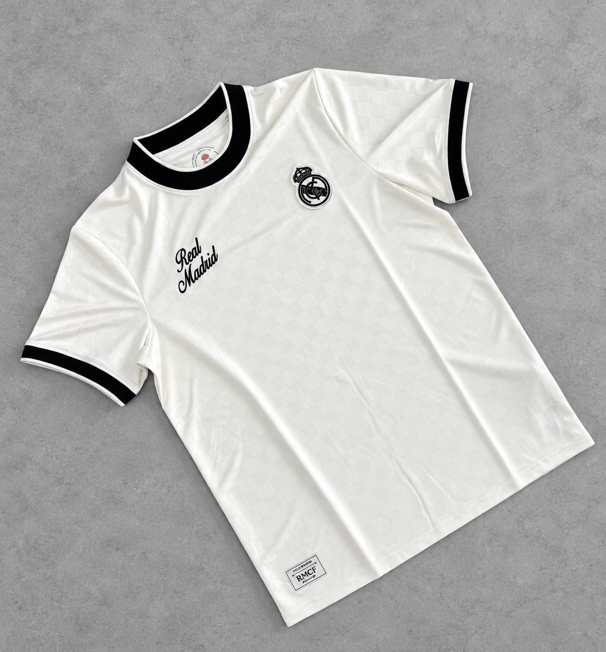 CAMISETA MANGA CORTA DE HOMBRE REAL MADRID SUMMER TRANSFER BEIGE