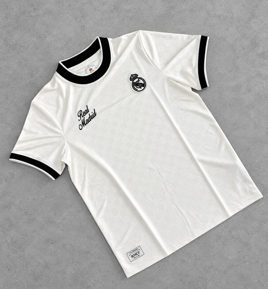 CAMISETA MANGA CORTA DE HOMBRE REAL MADRID SUMMER TRANSFER BEIGE