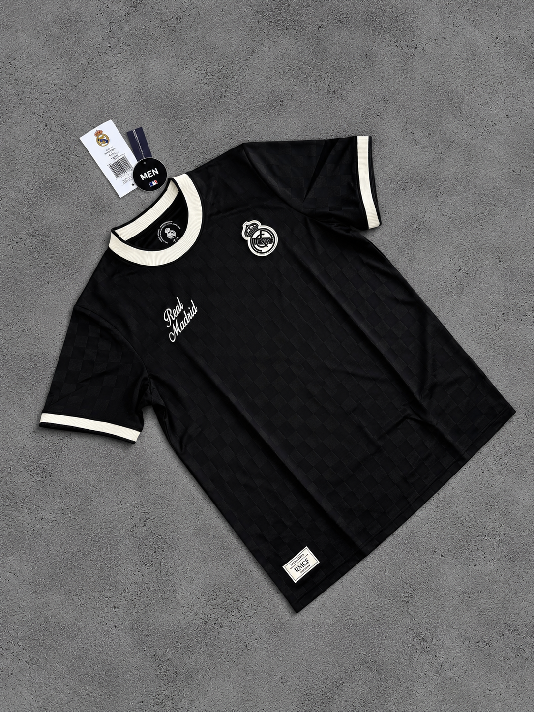 CAMISETA MANGA CORTA DE HOMBRE REAL MADRID SUMMER TRANSFER NEGRA