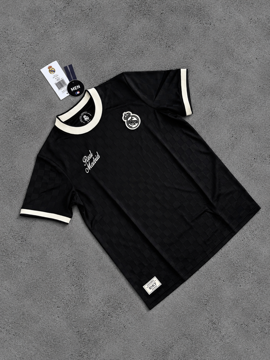 CAMISETA MANGA CORTA DE HOMBRE REAL MADRID SUMMER TRANSFER NEGRA