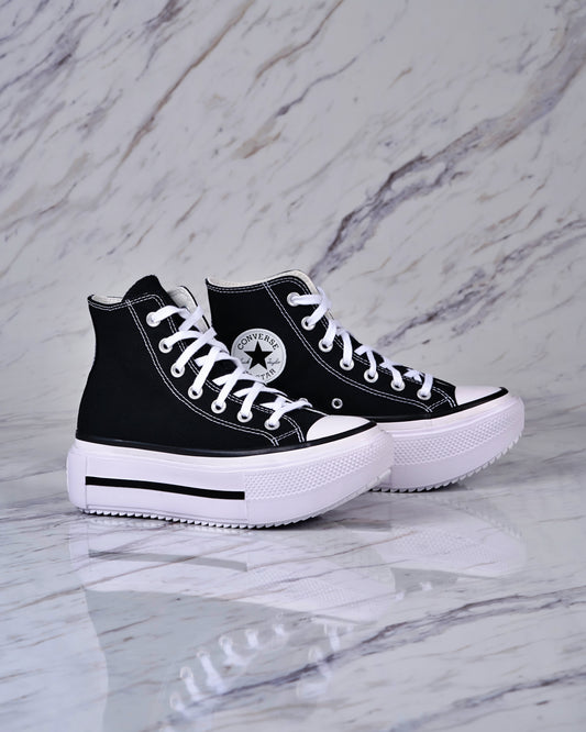 CONVERSE CTAS LIFT DOUBLE STACK HI BLACK