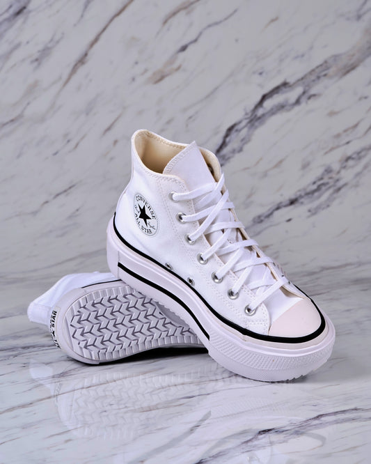 CONVERSE CTAS LIFT DOUBLE STACK HI WHITE