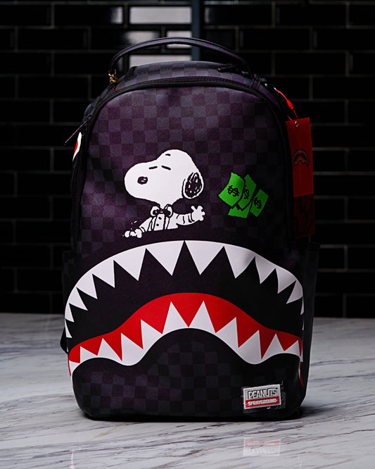 MOCHILA Peanuts Snoopy Top Shark Money Mens Backpack