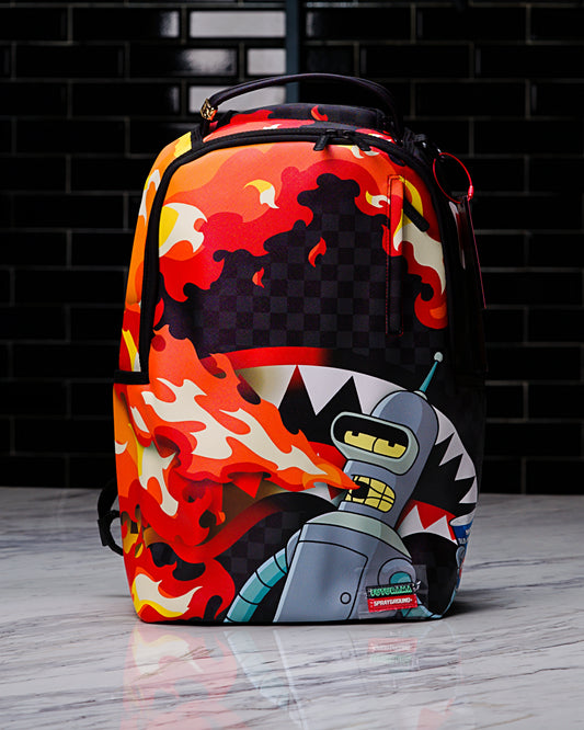 MOCHILA Sprayground Unisex Bender Fire Drama DLXV Backpack