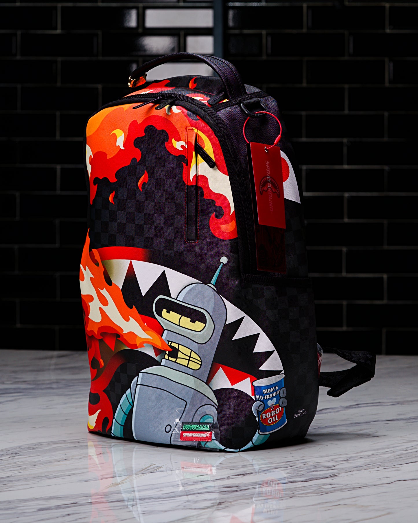 MOCHILA Sprayground Unisex Bender Fire Drama DLXV Backpack