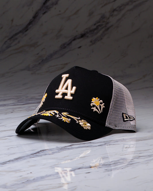FLORAL ICON TRUCKER LOSDOD BLK