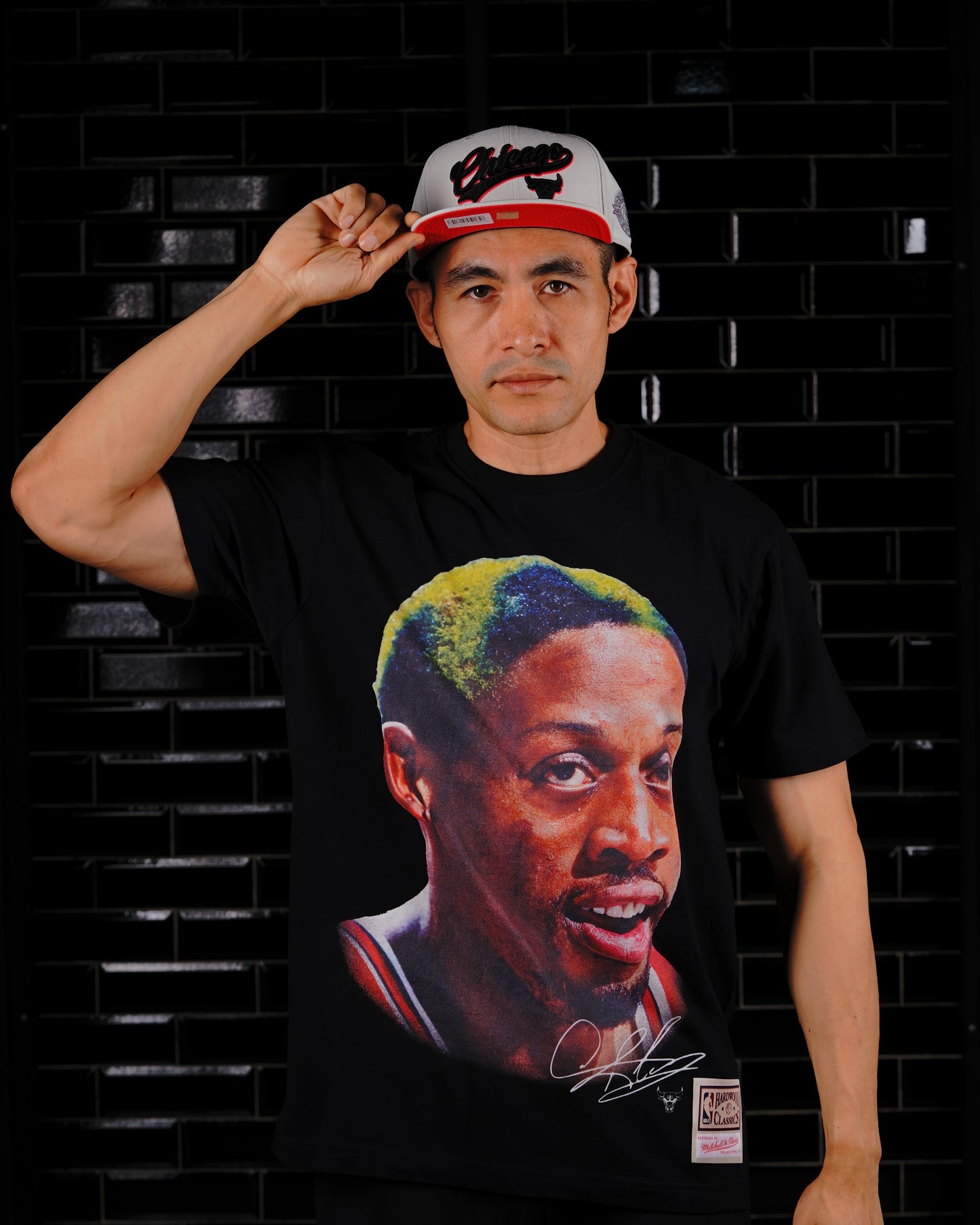 CAMISETA NBA MITCHELL & NESS CHICAGO BULLS DENNIS RODMAN BIG FACE