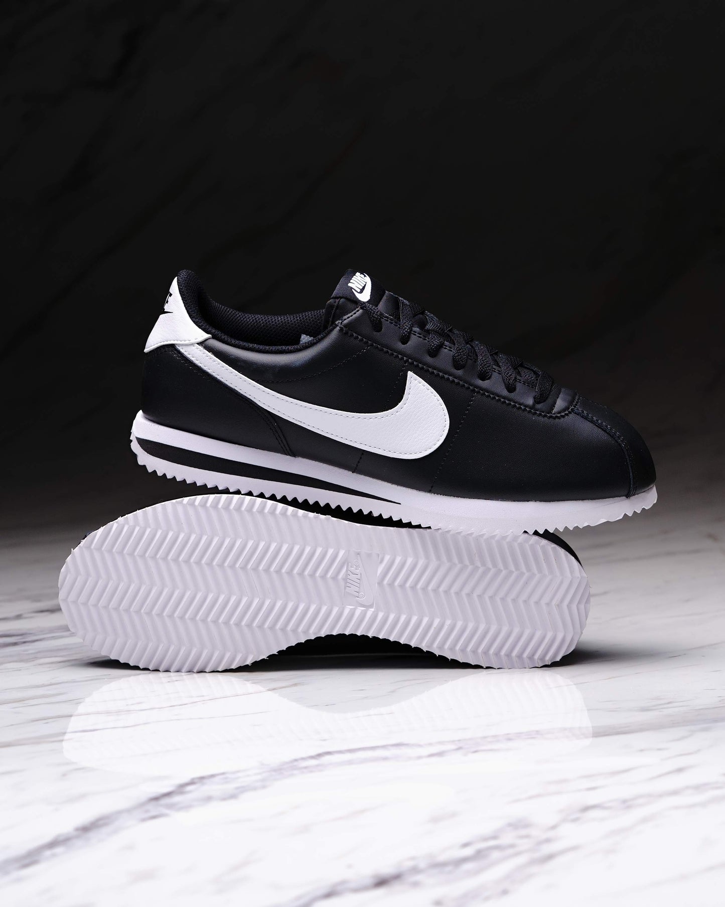 NIKE CORTEZ BLACK-WHITE