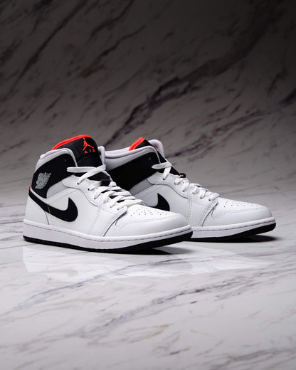 NIKE AIR JORDAN 1 MID SUMMIT WHITE/BLACK