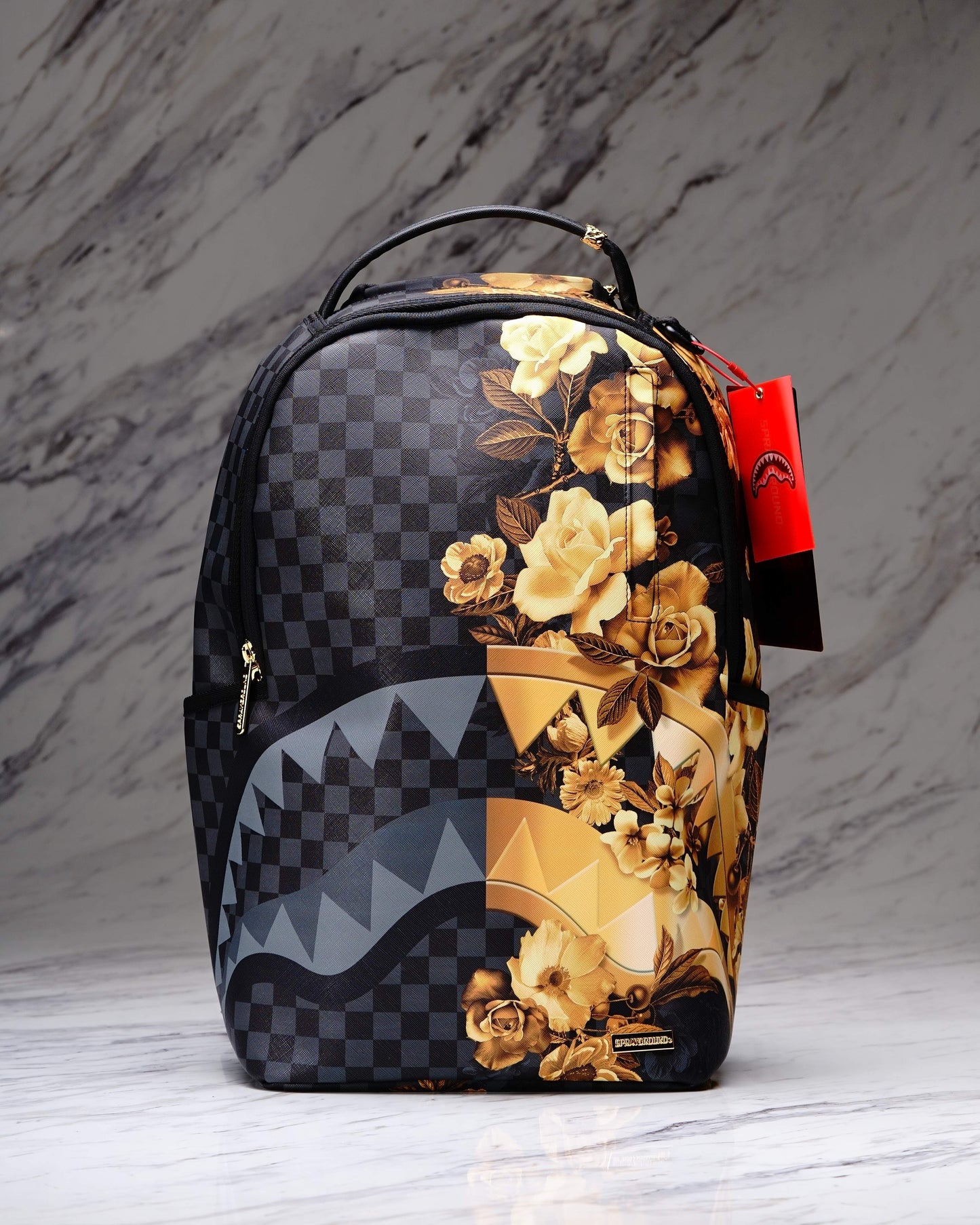 MOCHILA GOLD FLORAL REMIX