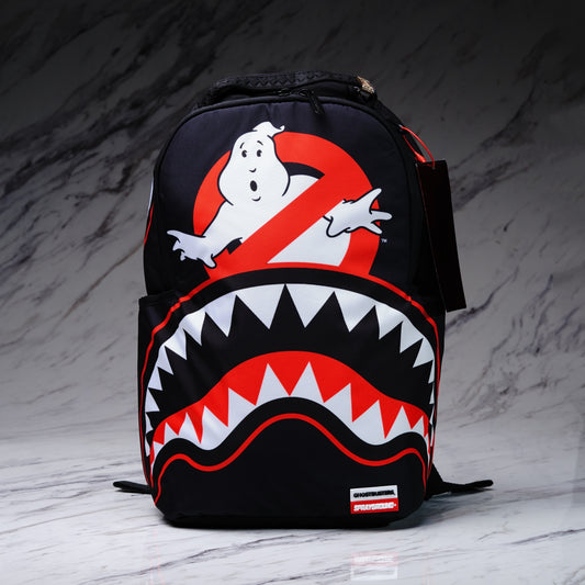 MOCHILA GHOSTBUSTER LOGO AND SHARK MOUTH