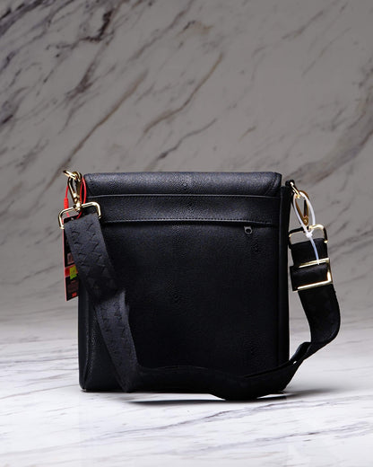 BOLSO CRUZADO ANCHO THAT GOLD DRAP