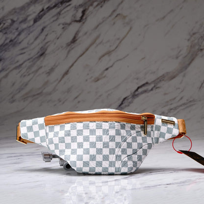 CANGURERA GRAFF EMBOSSED CREAM CHECK SAVVY