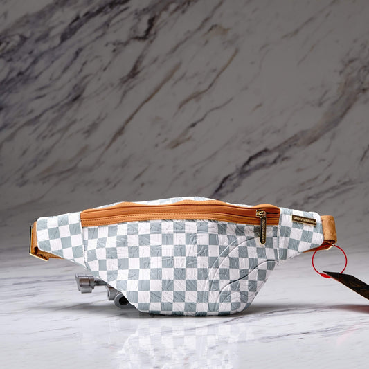 CANGURERA GRAFF EMBOSSED CREAM CHECK SAVVY