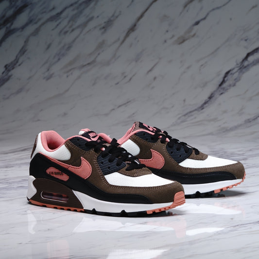 NIKE AIR MAX 90/SUMMIT WHITE/RED STARDUST-BLCK