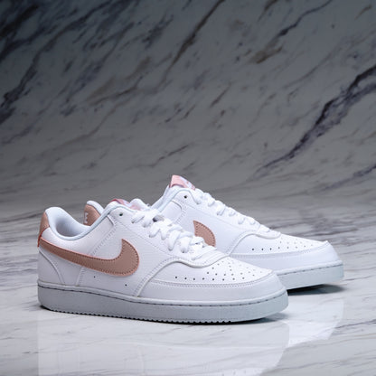 W NIKE COURT VISION LO N - WHITE/PINK