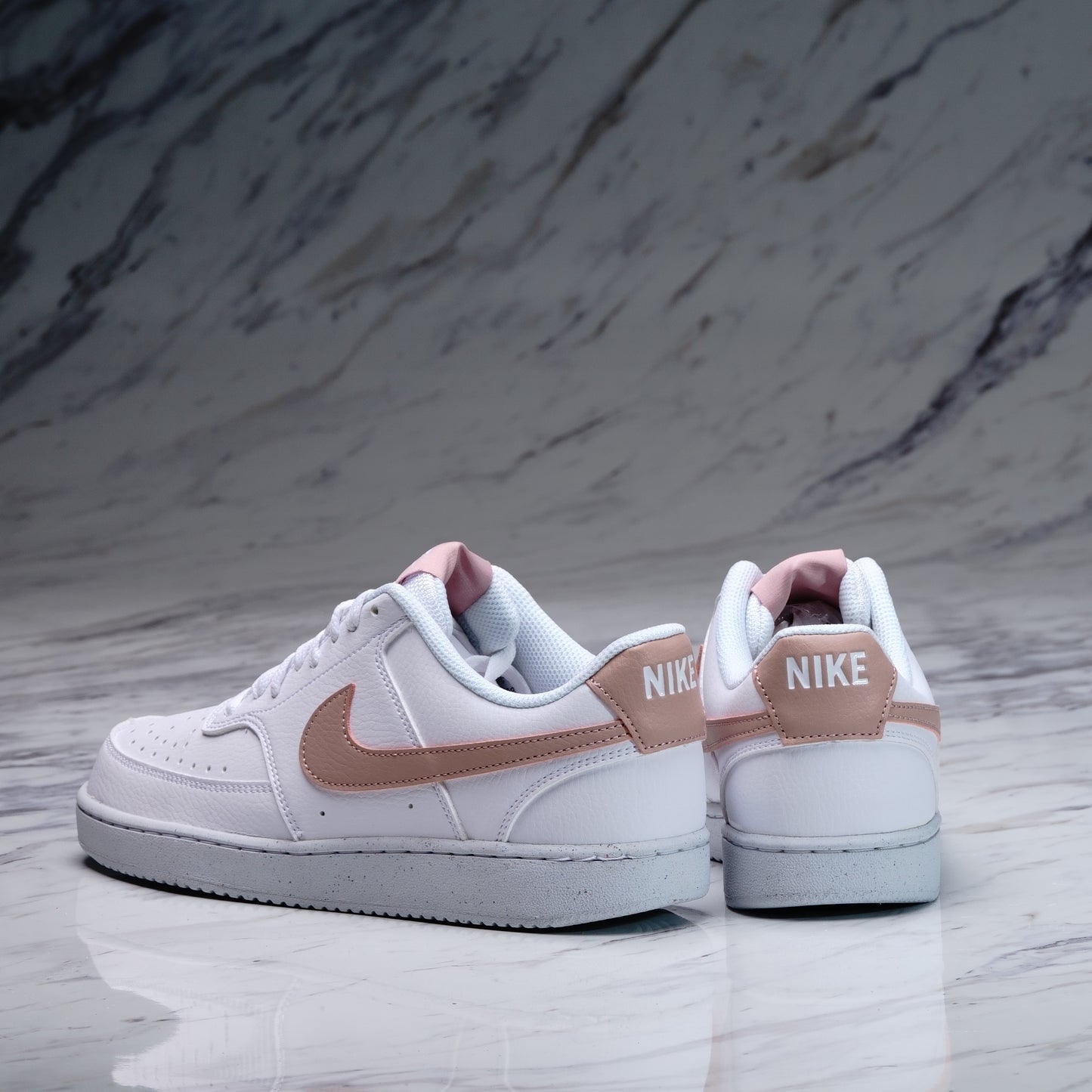 W NIKE COURT VISION LO N - WHITE/PINK