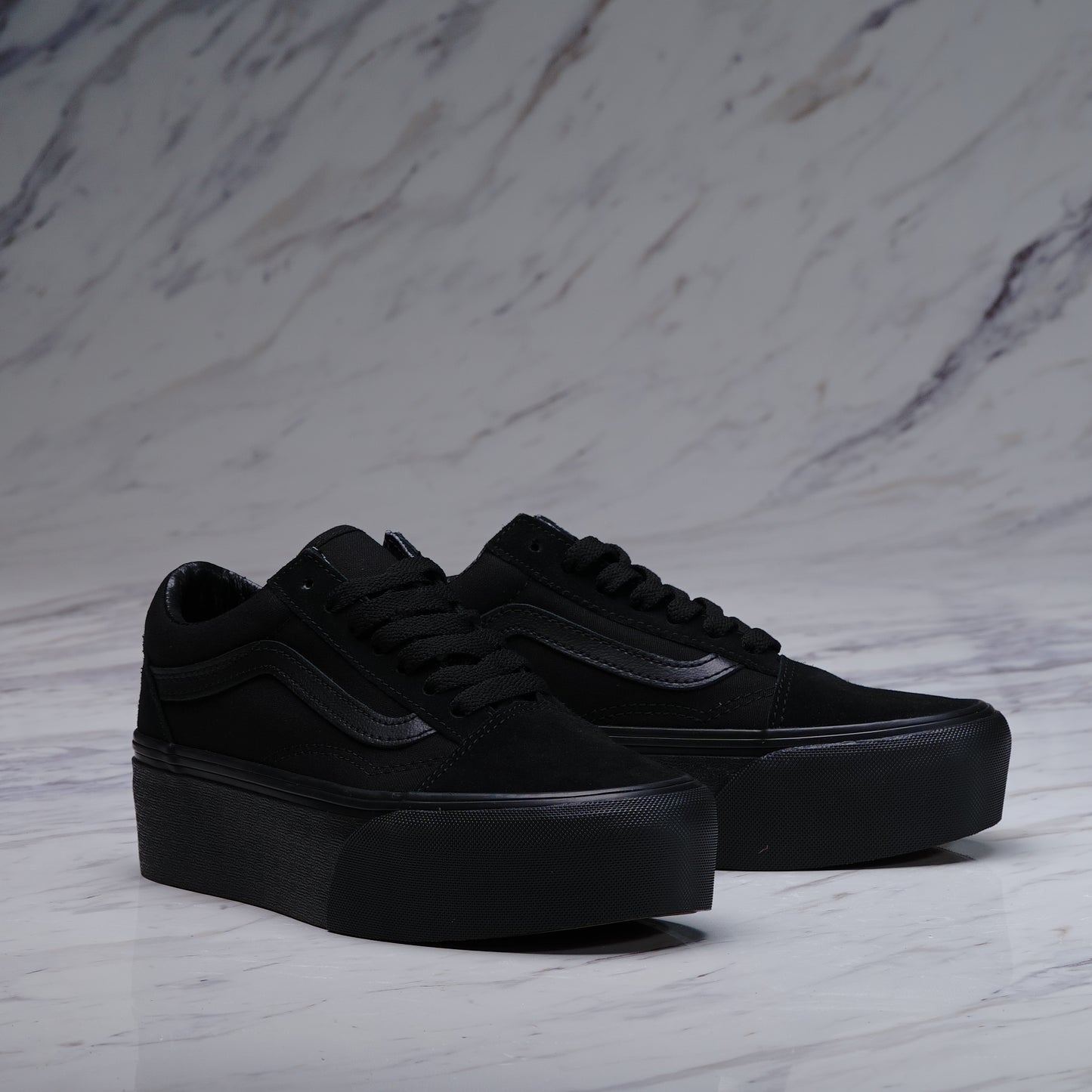 VANS Old Skool Stackform Suede/Canvas Black/Black