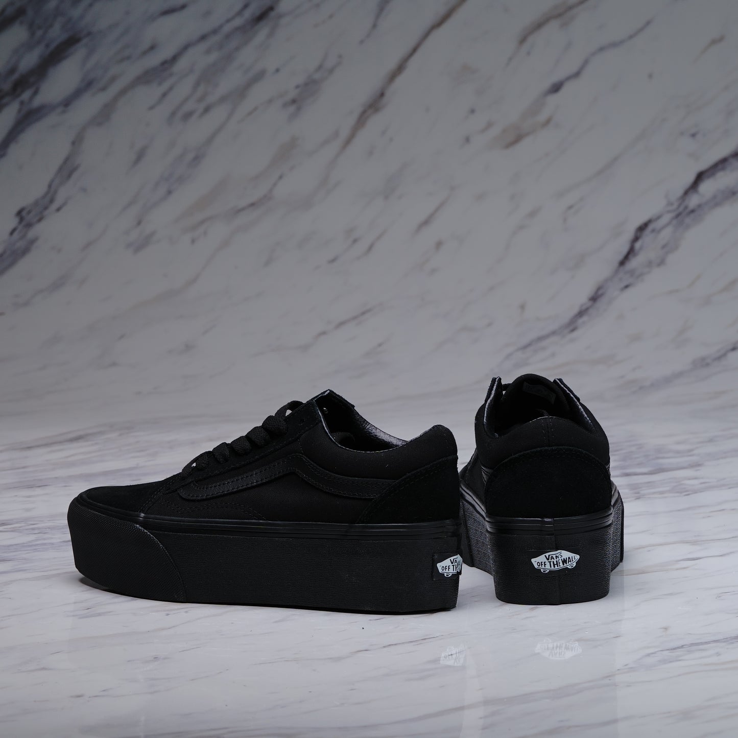 VANS Old Skool Stackform Suede/Canvas Black/Black