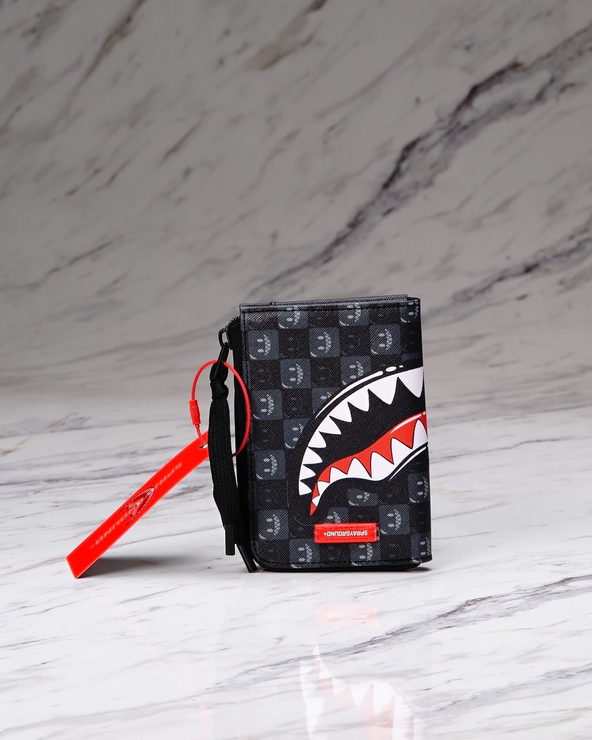 BILLETERA SHARKS IN PARIS WTF BUBBLY BLACK CHECK