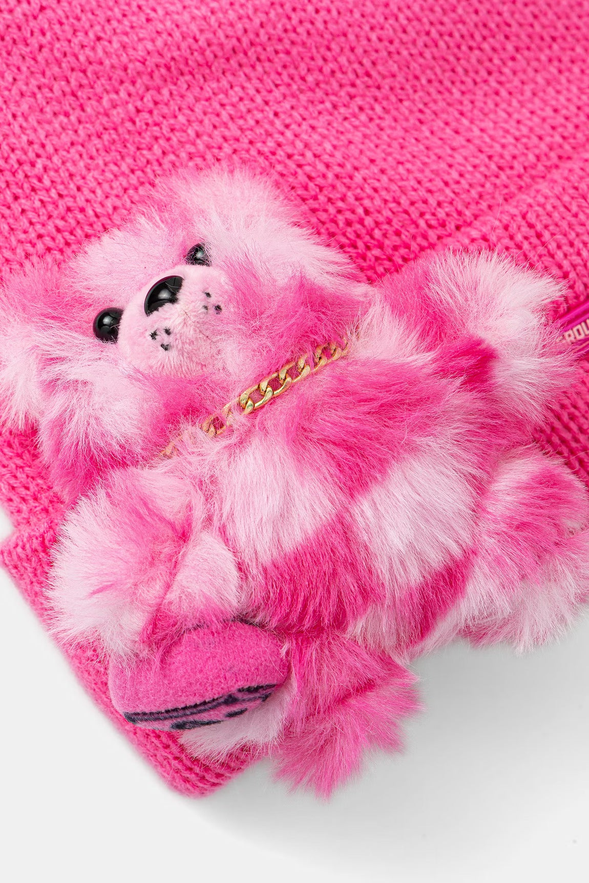 GORRO PINK BEAR PUFF