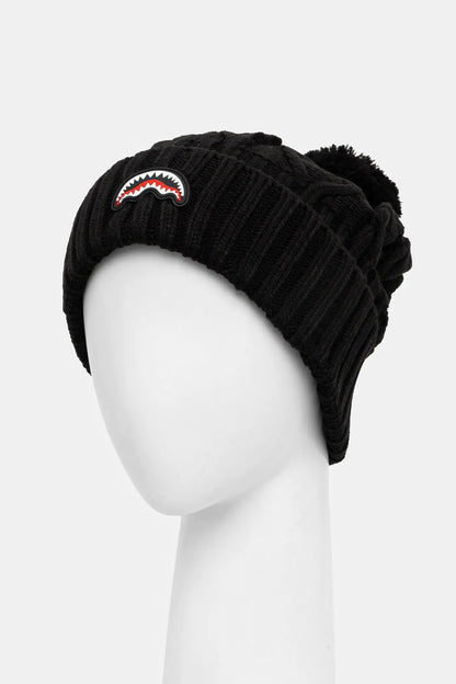 GORRO BLACK KNIT PUFF