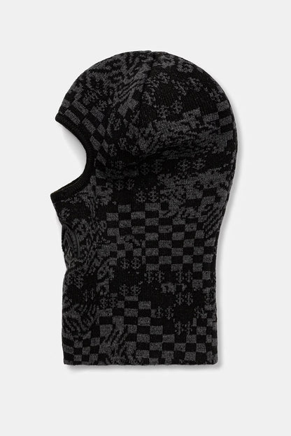 PASAMONTAÑAS KNIT BLACK WARP CHECK