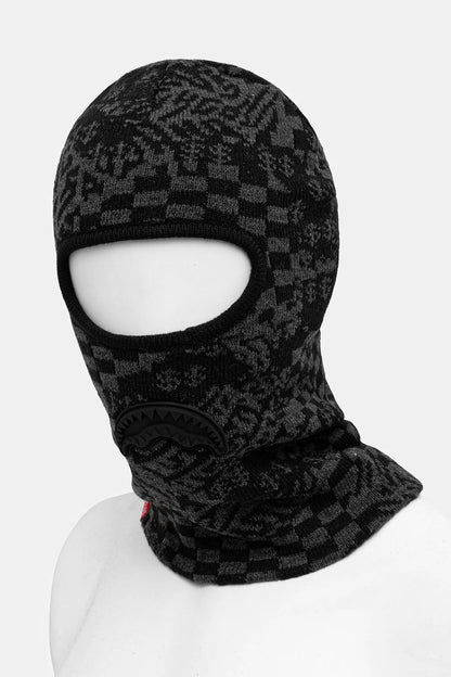 PASAMONTAÑAS KNIT BLACK WARP CHECK