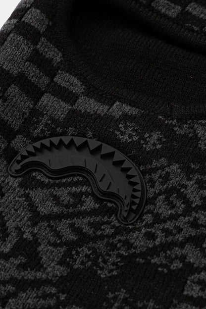 PASAMONTAÑAS KNIT BLACK WARP CHECK